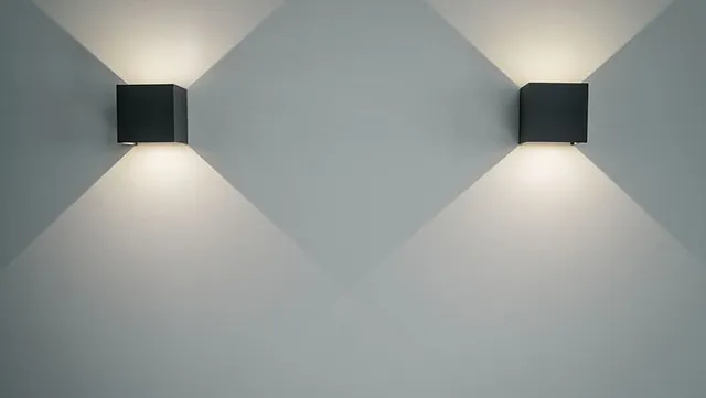 Newly fitted light installation